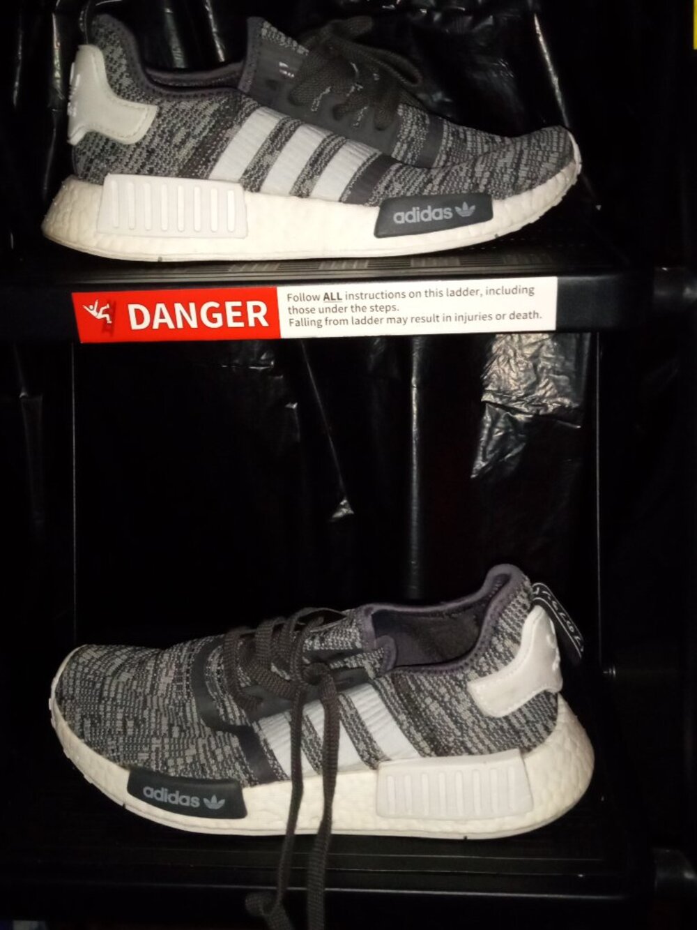 adidas NMD R1 Glitch Solid Grey Camo Mens 6